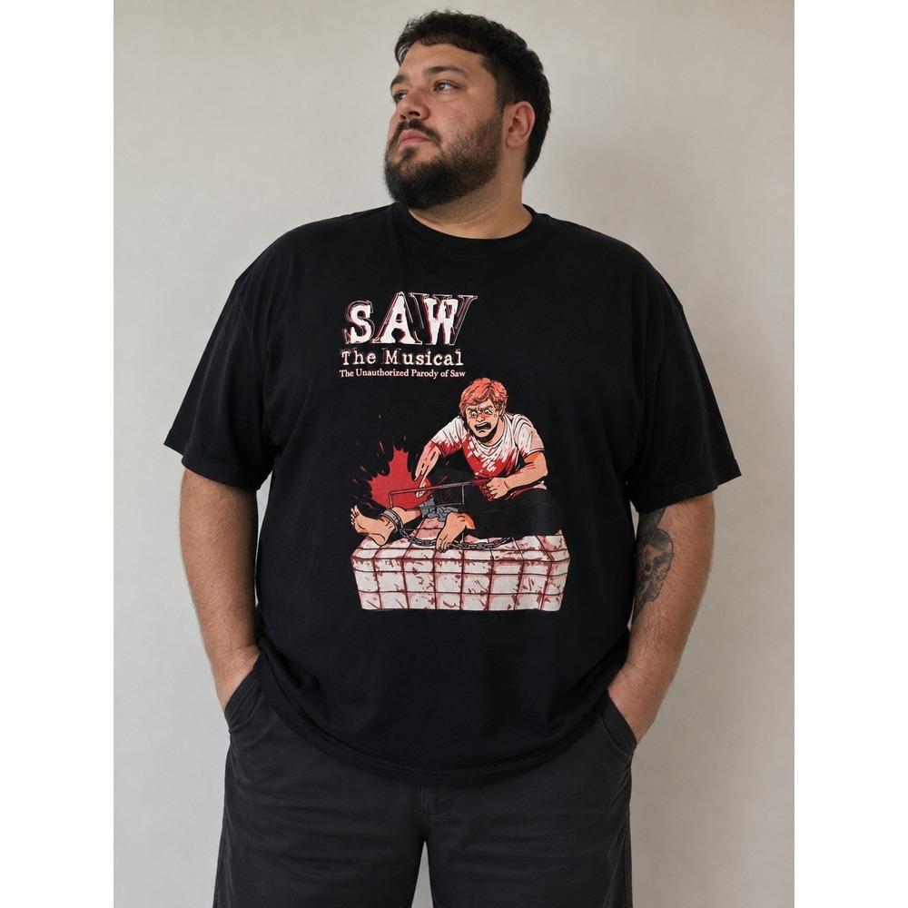 SAW The Musical The Unauthorized Parody of Saw Graphic Adult 2X Horror Tee